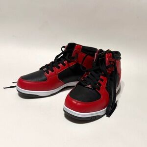 FUBU Retro High Top Sneakers Red Black Size 10.5 NWT Streetwear Y2K